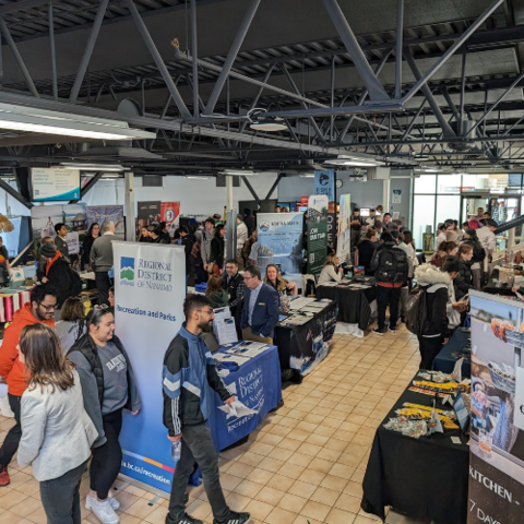 Career Fair in VIU's Cafeteria