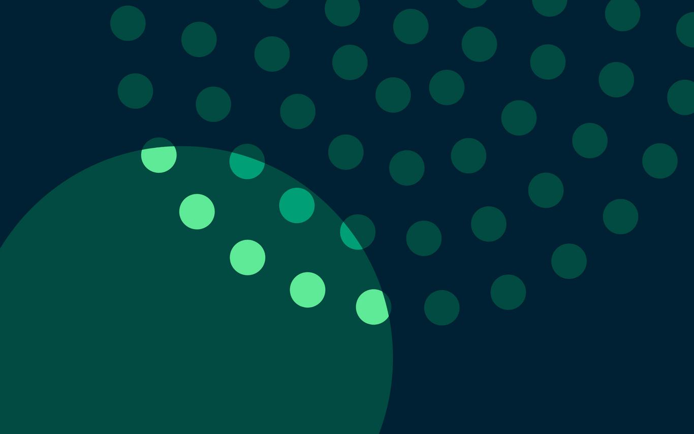 Green seeds on a green background