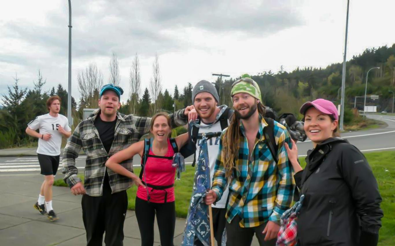 VIU students take a break during the VIU Amazing Race